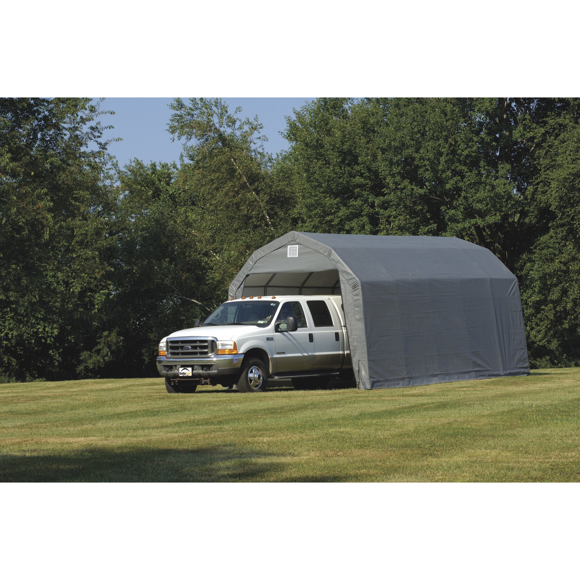 ShelterLogic 12Ft.W Homestead Barn Style Garage — 28ft.L x 12ft.W x 11ft.H, 2in. Frame